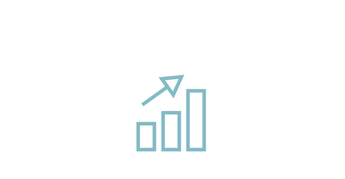 Bar graph with a positive trajectory