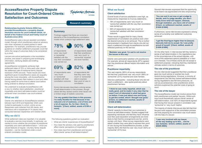 A thumbnail preview of our 2-page research summary