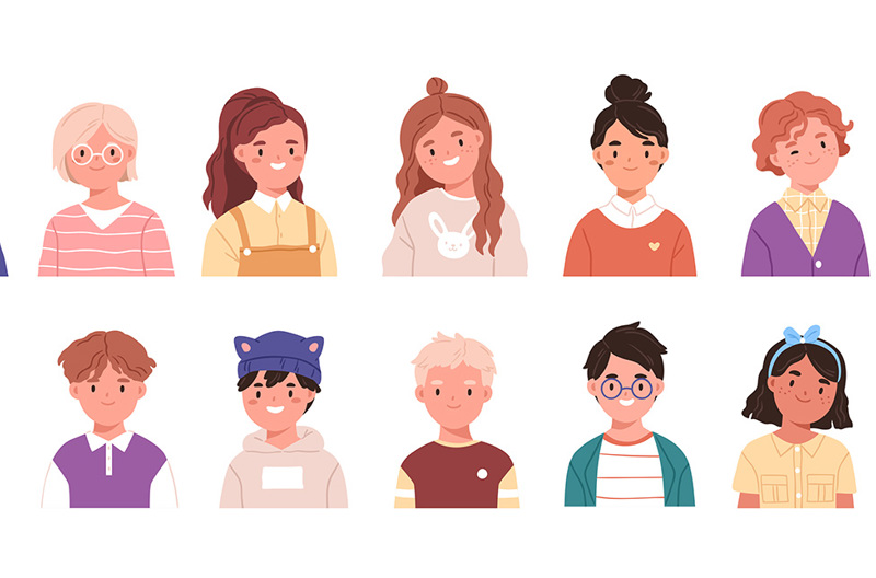 An illustration of a diverse group of people.