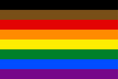 More Colour, More Pride 8-stripe flag